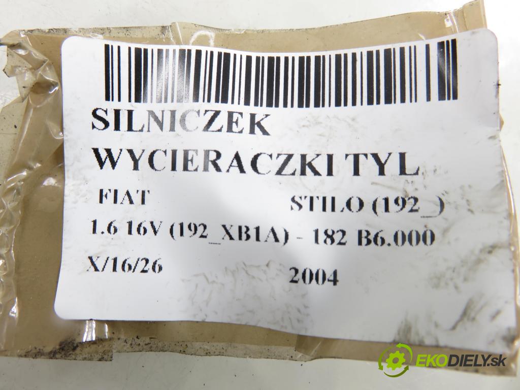 FIAT STILO (192_) HB 2004 76,00 1.6 16V 103 - 182 B6.000 1596,00 motorek stěrače ZADNÍ: TGL350