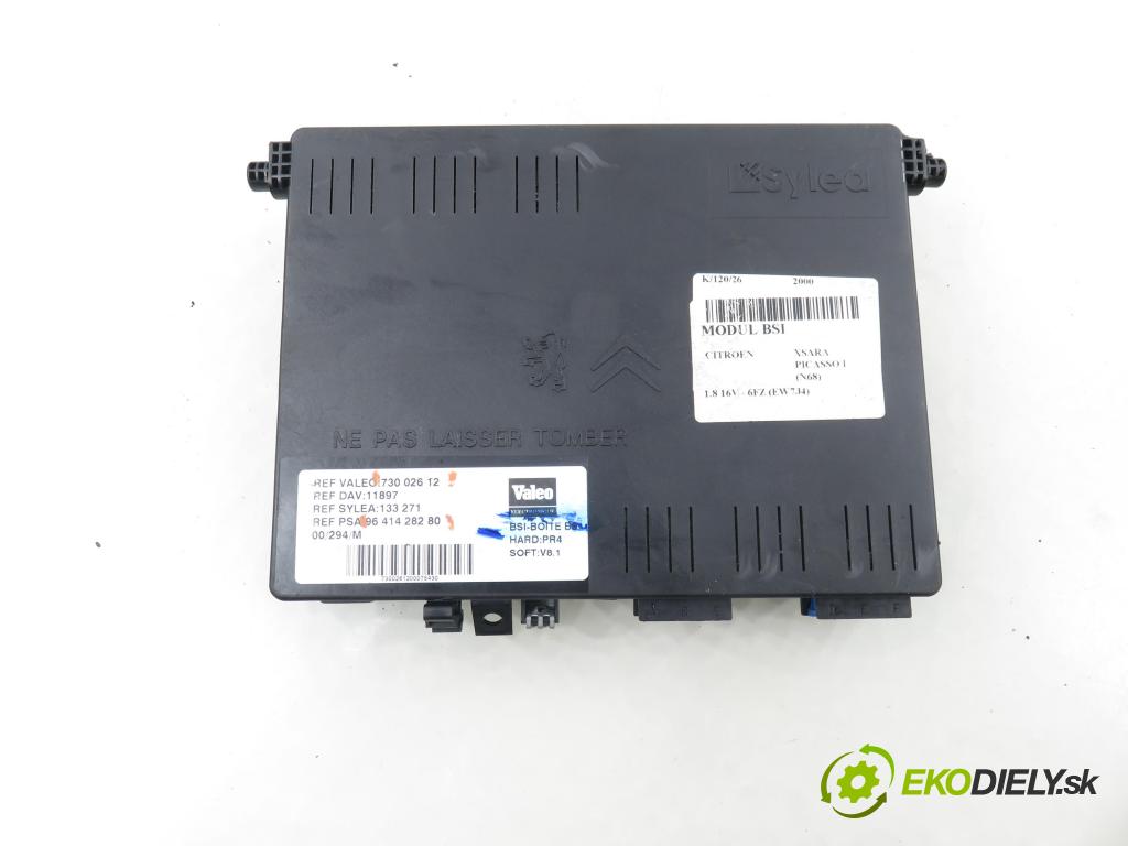 CITROEN XSARA PICASSO (N68) MINIVAN 2000 85,00 1.8 16V - 6FZ (EW7J4) 1749,00 MODUL BSI 9641428280 ; 73002612
