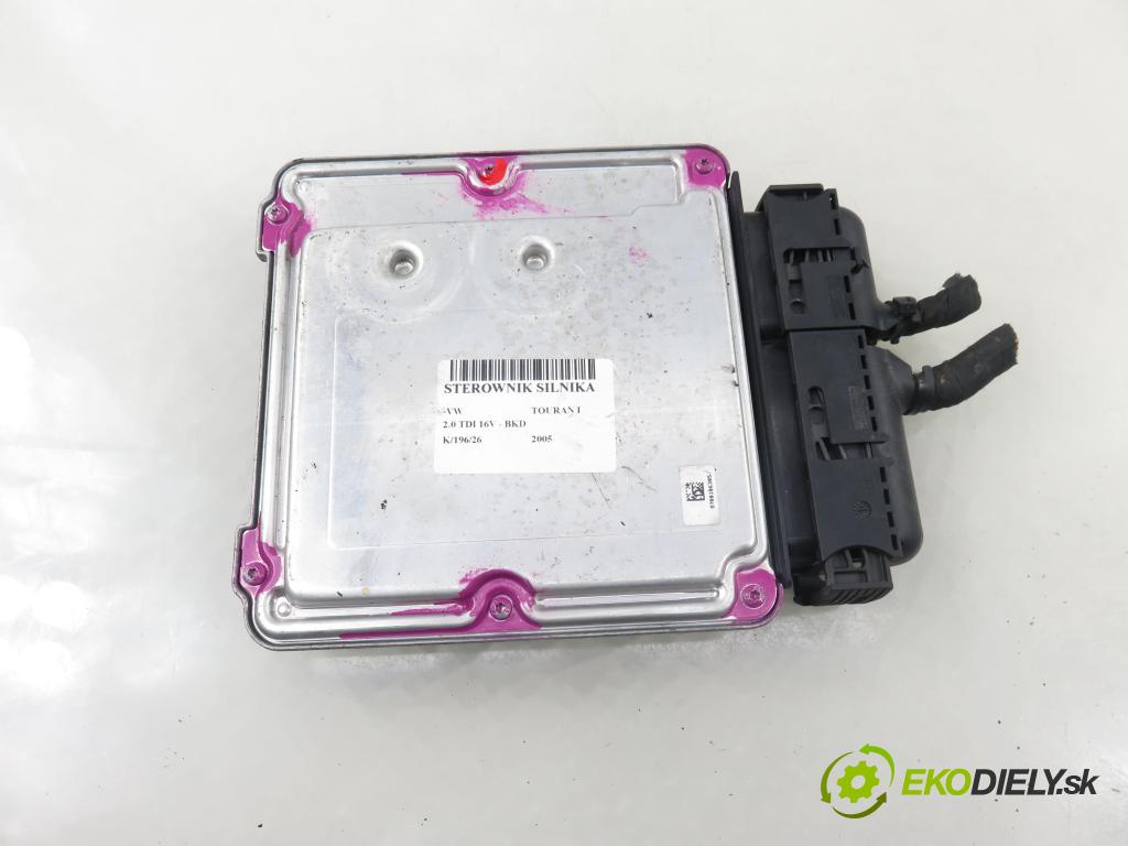 VW TOURAN (1T1, 1T2) MINIVAN 2005 103,00 2.0 TDI 16V 140 - BKD 1968,00 Riadiaca jednotka Motor 0281011906 ; 03G906016BQ