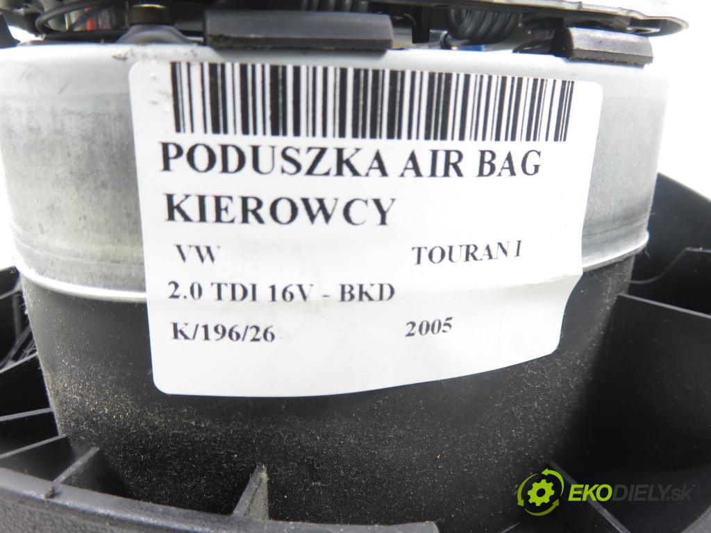 VW TOURAN (1T1, 1T2) MINIVAN 2005 103,00 2.0 TDI 16V 140 - BKD 1968,00 AirBag air BAG volantu 1K0880201Q ; 1K0971584C