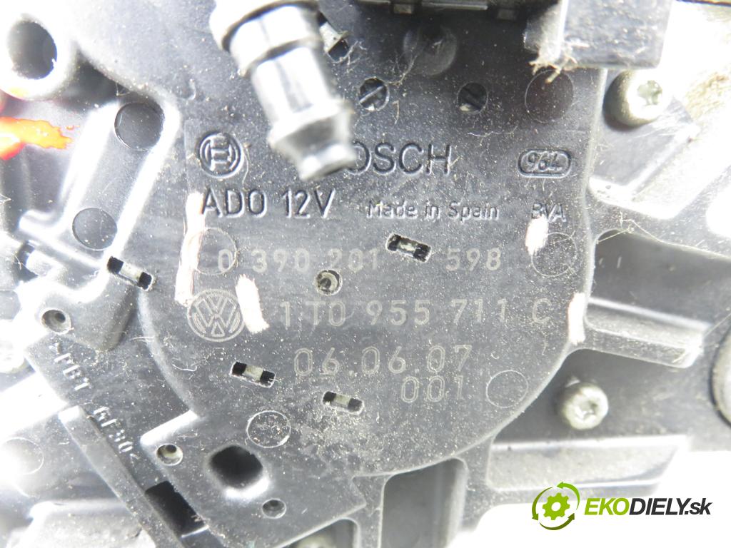 VW TOURAN (1T1, 1T2) MINIVAN 2005 103,00 2.0 TDI 16V 140 - BKD 1968,00 motorek stěrače ZADNÍ: 0390201598 ; 1T0955711C