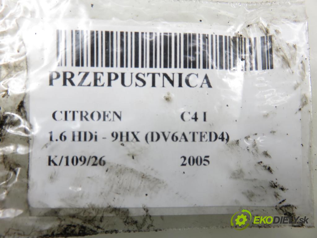 CITROEN C4 I (LC_) HB 2005 66,00 1.6 HDi - 9HX (DV6ATED4) 1560,00 Škrtiaca klapka 9660030480 (Škrtiaca klapka)
