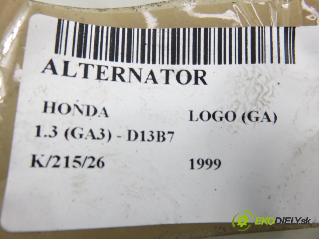 HONDA LOGO (GA) HB 1999 48,00 1.3 (GA3) - D13B7 1343,00 Alternátor A5TA5591 (Alternátor)