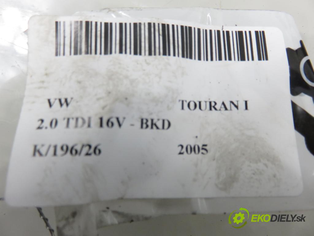 VW TOURAN (1T1, 1T2) MINIVAN 2005 103,00 2.0 TDI 16V 140 - BKD 1968,00 MECHANISMUS/ motorek stěračů 1T0955119C ; 1T0955023