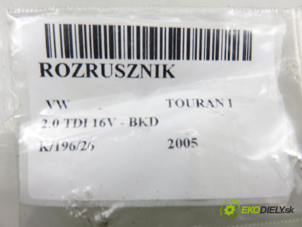 VW TOURAN (1T1, 1T2) MINIVAN 2005 103,00 2.0 TDI 16V 140 - BKD 1968,00 startér 02M911023N (Startér)