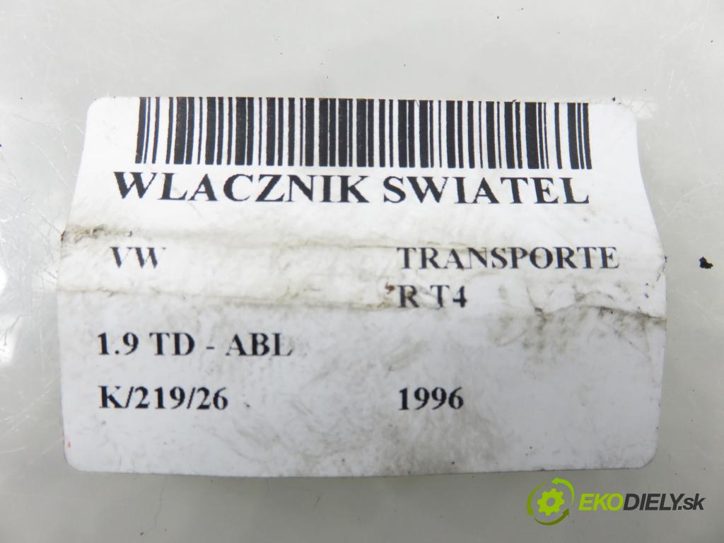 VW TRANSPORTER IV Skrzynia (70XA) FURGON 1996 50,00 1.9 TD 68 - ABL 1896,00 prepínač svetlá 701941531E