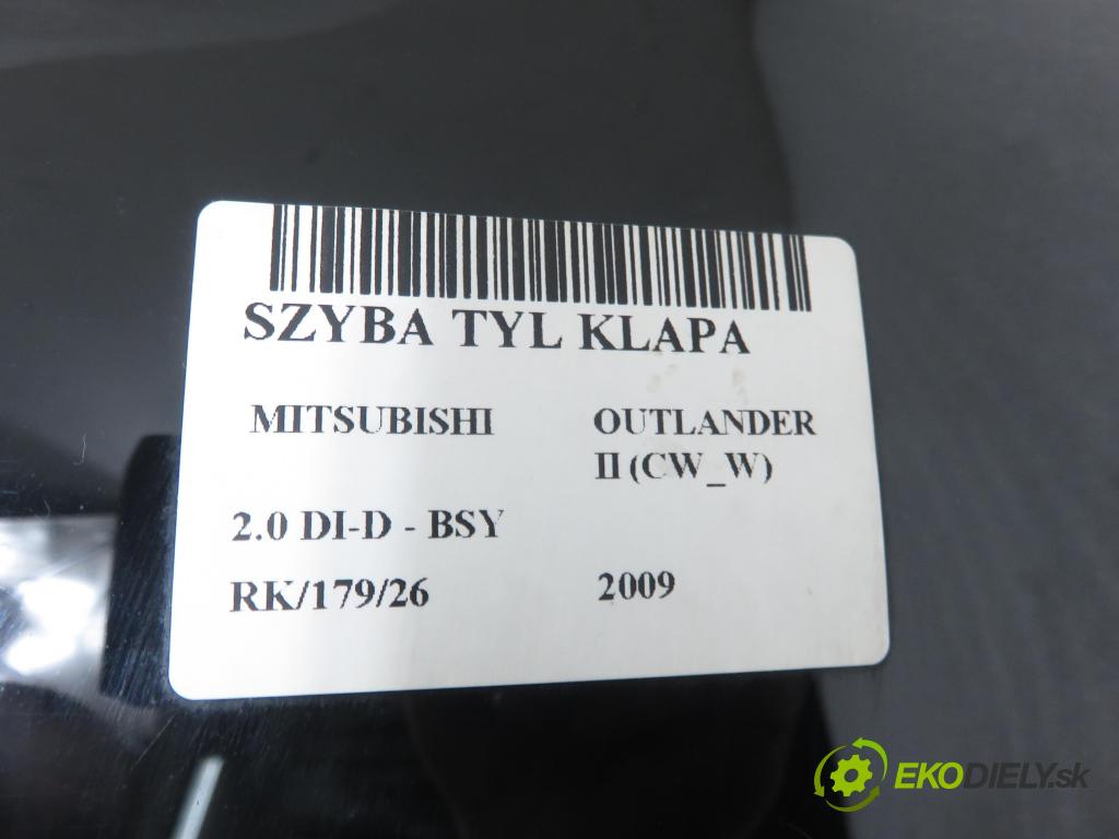 MITSUBISHI OUTLANDER II (CW_W) SUV 2009 103,00 2.0 DI-D 140 - BSY (Volkswagen Group) 1968,00 okno ZADNÍ: kapota