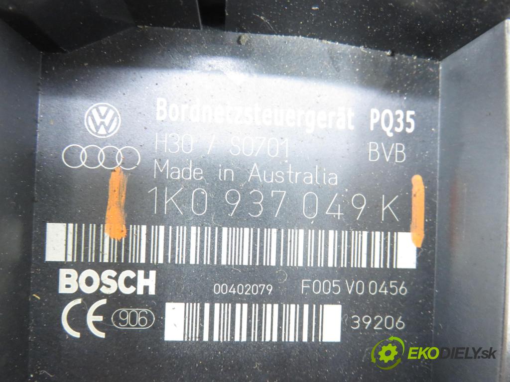 VW GOLF V (1K1) HB 2005 77,00 1.9 TDI - BXE 1896,00 MODUL BORDNETZ 1K0937049K