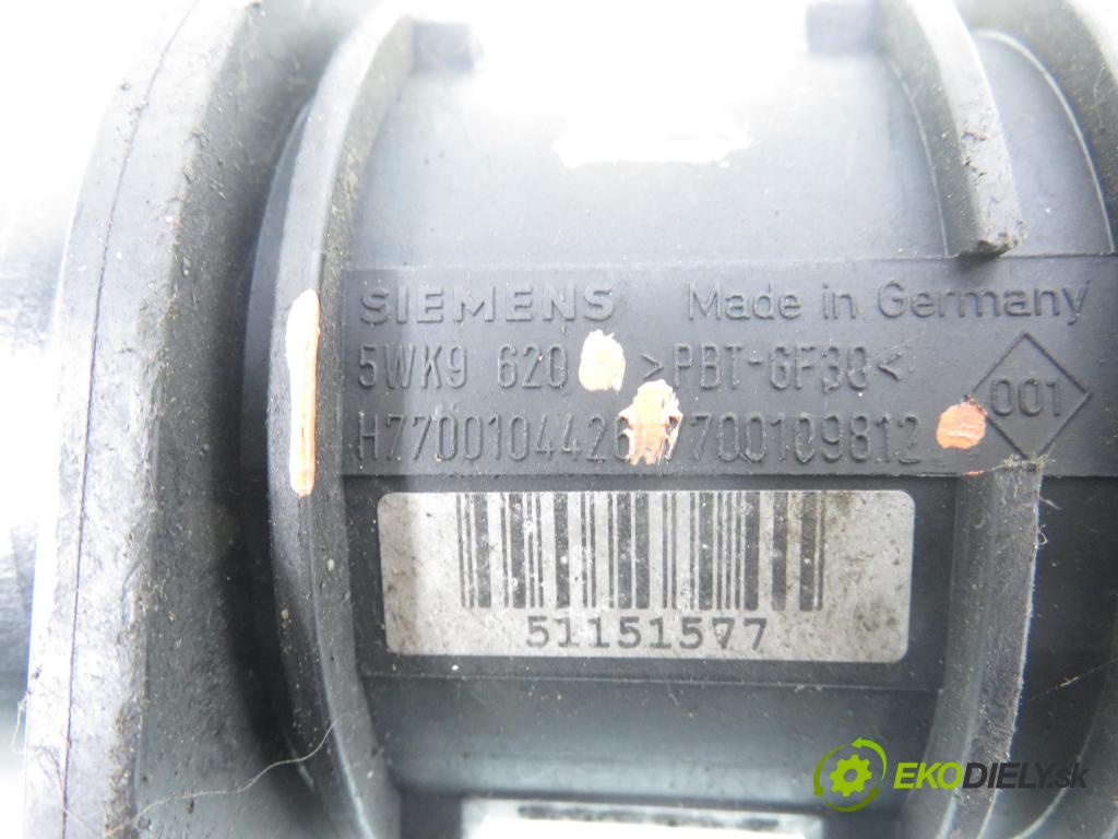 RENAULT SCENIC I (JA0/1_) MINIVAN 2003 75,00 1.9 dCi 102 - F9Q 732 1870,00 váha vzduchu vzduchu 5WK9620 ; H7700104426 ; 7700109812