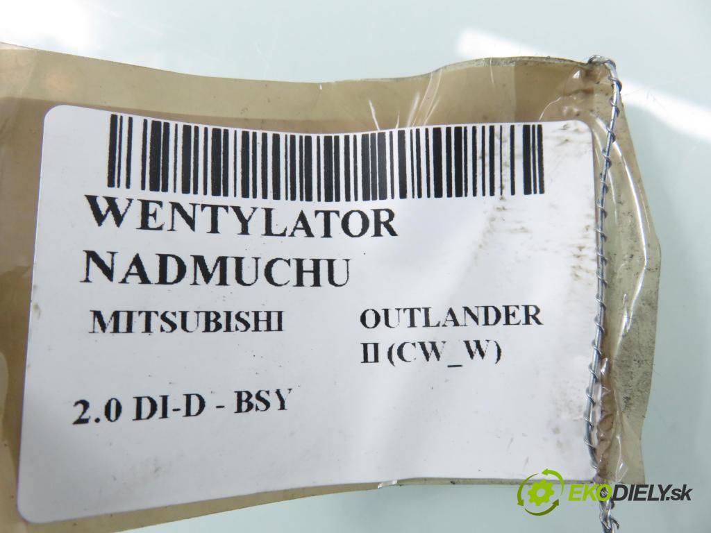 MITSUBISHI OUTLANDER II (CW_W) SUV 2009 103,00 2.0 DI-D 140 - BSY (Volkswagen Group) 1968,00 ventilátor větráku 7802A217 ; CSA431D227