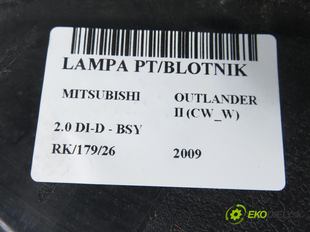 MITSUBISHI OUTLANDER II (CW_W) SUV 2009 103,00 2.0 DI-D 140 - BSY (Volkswagen Group) 1968,00 Svetlo pravé zadné 22087920