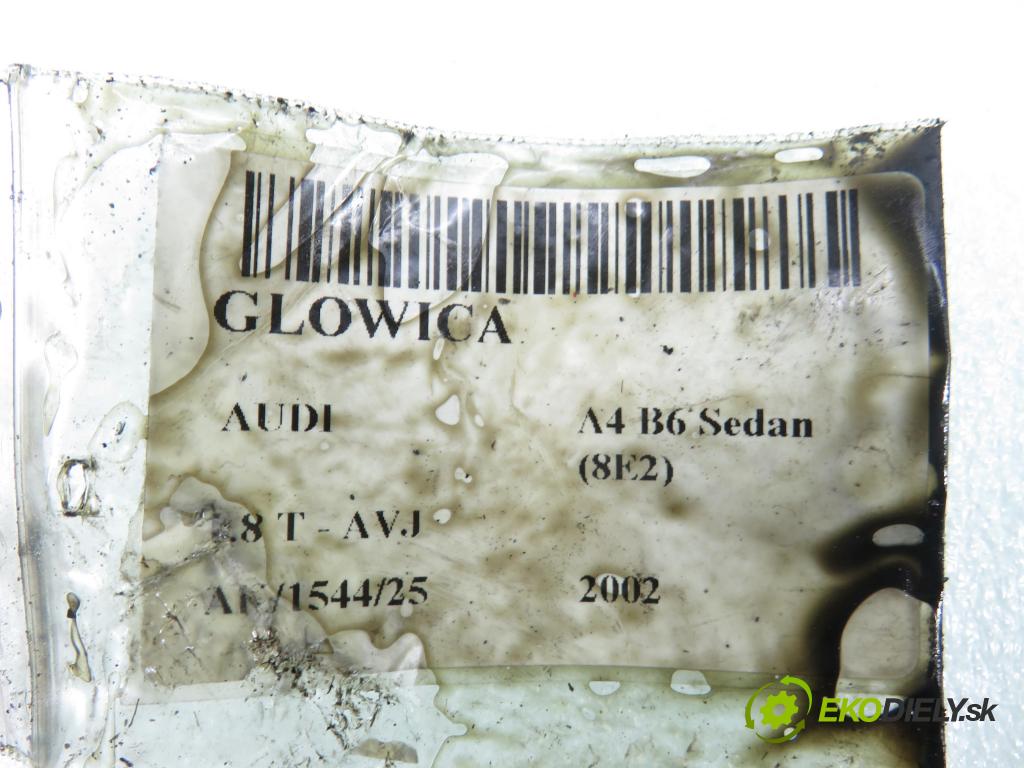 AUDI A4 (8E2, B6) SEDAN 2002 110,00 1.8 T - AVJ 1781,00 (hlava 058103373D