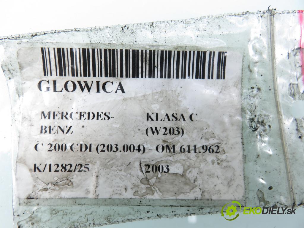 MERCEDES-BENZ KLASA C (W203) SEDAN 2003 85,00 C 200 CDI 116 - OM 611.962 2148,00 (hlava 6110105220