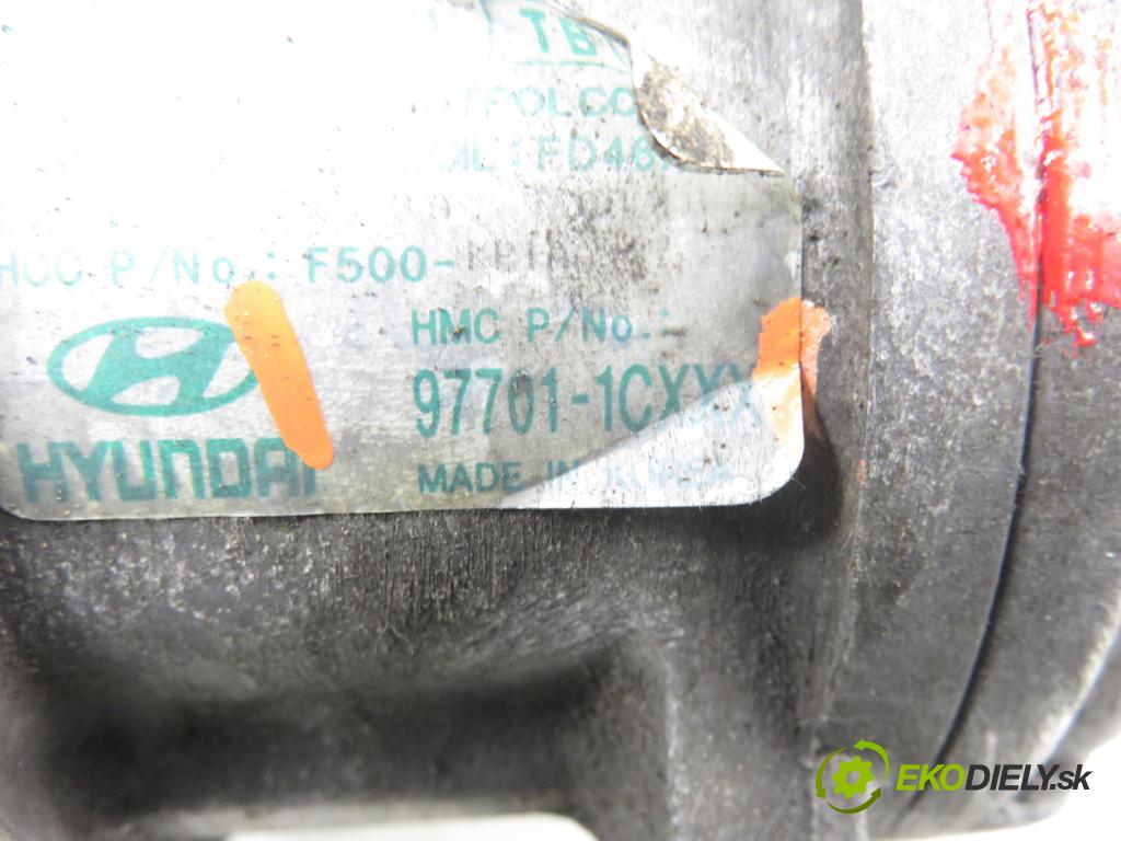 HYUNDAI GETZ (TB) HB 2008 46,00 1.1 - G4HD 1086,00 KOMPRESOR: klimatizace 977011CXXX (Kompresor klimatizace)