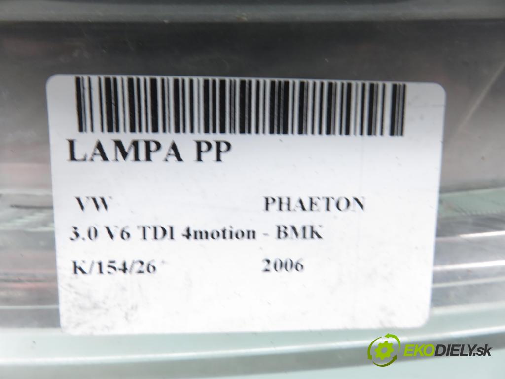 VW PHAETON (3D1, 3D2, 3D3, 3D4, 3D6, 3D7, 3D8, 3D9) SEDAN 2006 165,00 3.0 TDI 2967,00 světlo PP 3D1941018N
