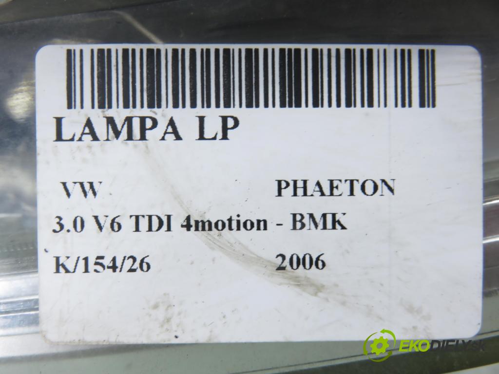 VW PHAETON (3D1, 3D2, 3D3, 3D4, 3D6, 3D7, 3D8, 3D9) SEDAN 2006 165,00 3.0 TDI 2967,00 světlo LP 3D1941015H