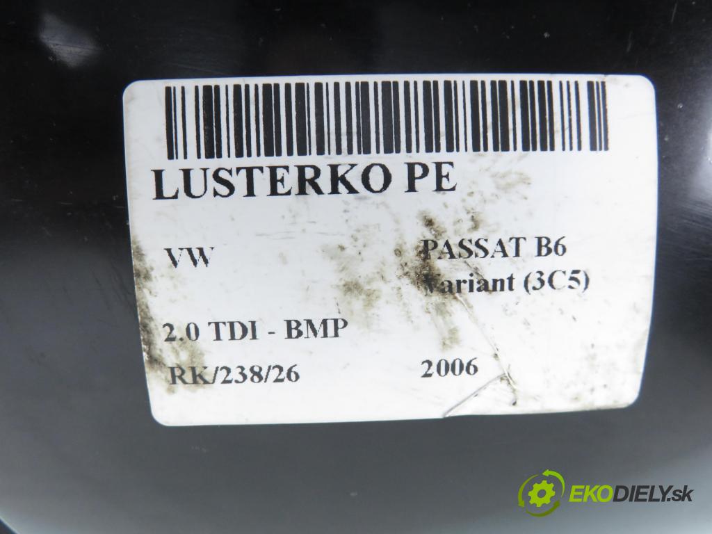 VW PASSAT B6 Variant (3C5) KOMBI 2006 103,00 2.0 TDI PD 8V 140 - BMP 1968,00 Spätné zrkadlo 3C0857934