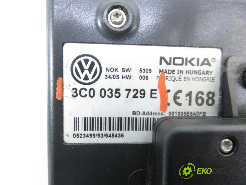 VW PASSAT B6 Variant (3C5) KOMBI 2006 103,00 2.0 TDI PD 8V 140 - BMP 1968,00 riadiaca jednotka / MODUL INNE: 3C035729E