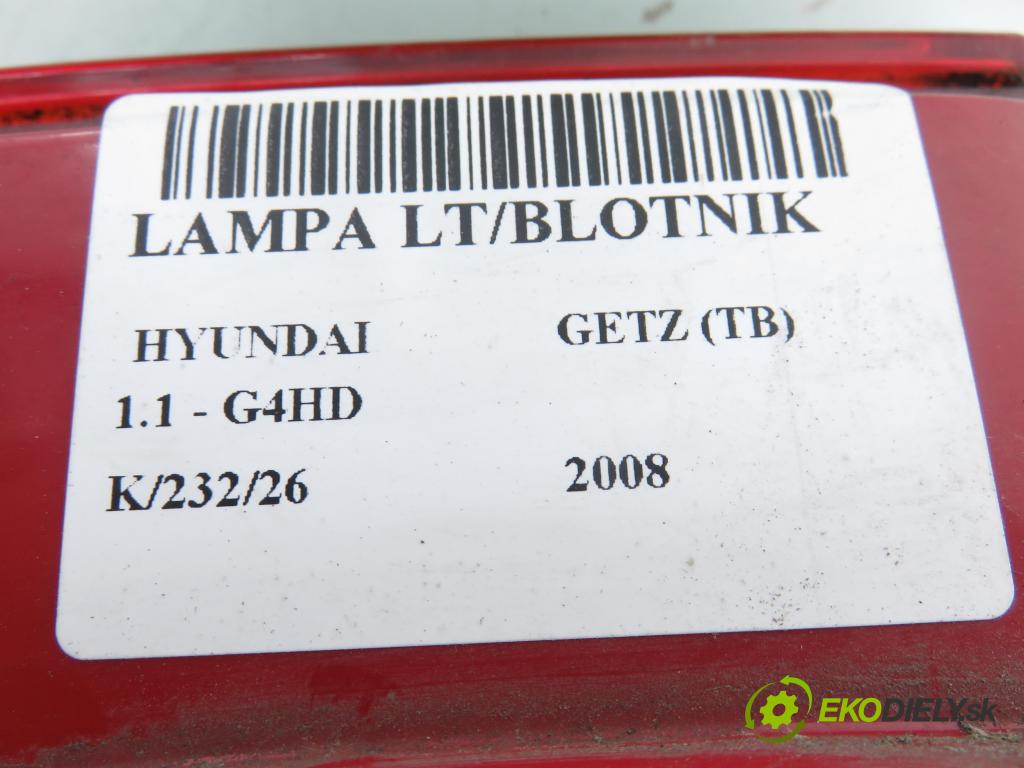 HYUNDAI GETZ (TB) HB 2008 46,00 1.1 - G4HD 1086,00 světlo levé zadní 924010B500