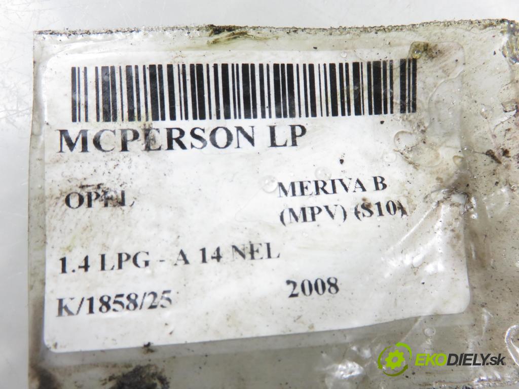 OPEL MERIVA B nadwozie wielkoprzestrzenne (MPV) (S10) MINIVAN 2008 88,00 1.4 LPG - A 14 NEL 1364,00 MCPERSON LP 