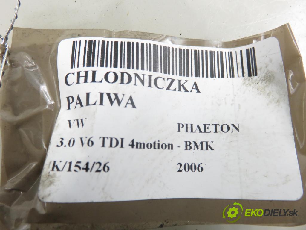 VW PHAETON (3D1, 3D2, 3D3, 3D4, 3D6, 3D7, 3D8, 3D9) SEDAN 2006 165,00 3.0 TDI 2967,00 Chladič paliva 3D0201898A