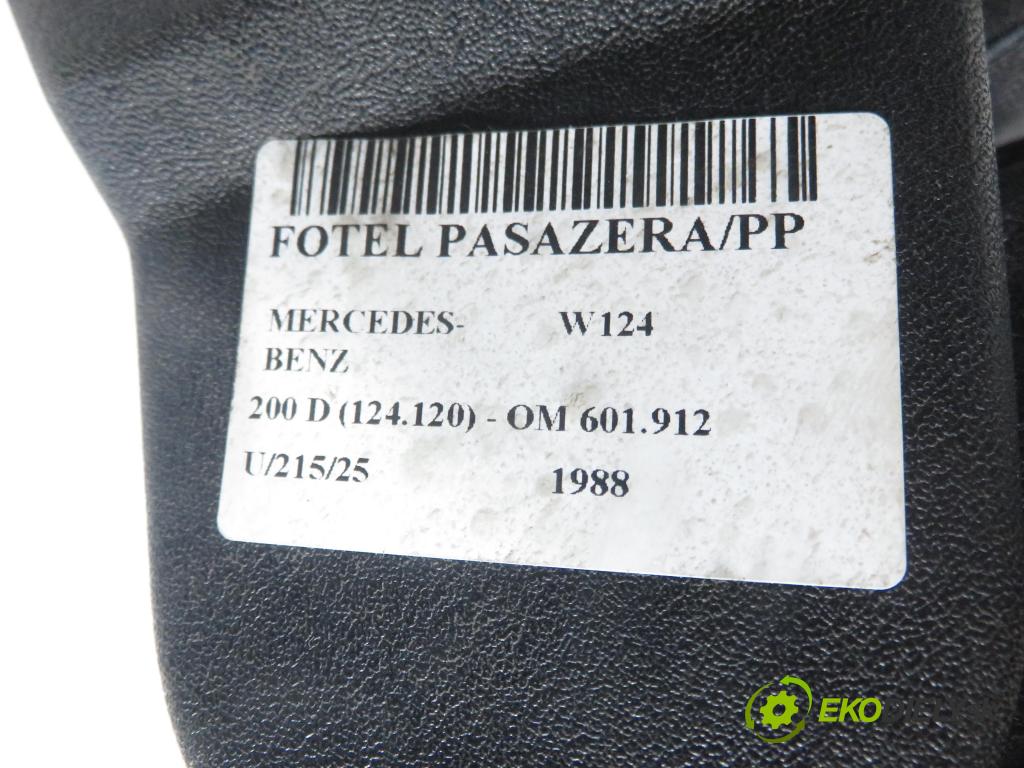 MERCEDES-BENZ Sedan (W124) SEDAN 1988 53,00 200 D (124.120) 72 - OM 601.912 1997,00 Sedadlo CESTUJÚCI/PP
