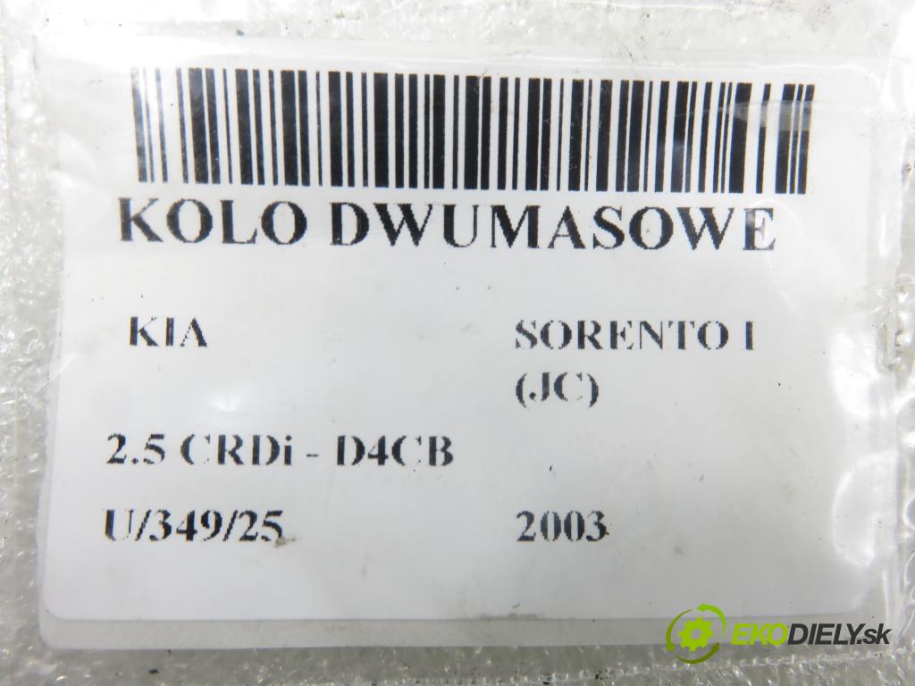 KIA SORENTO I (JC) SUV 2003 103,00 2.5 CRDi 140 - D4CB 2497,00 Koleso zotrvačníkové