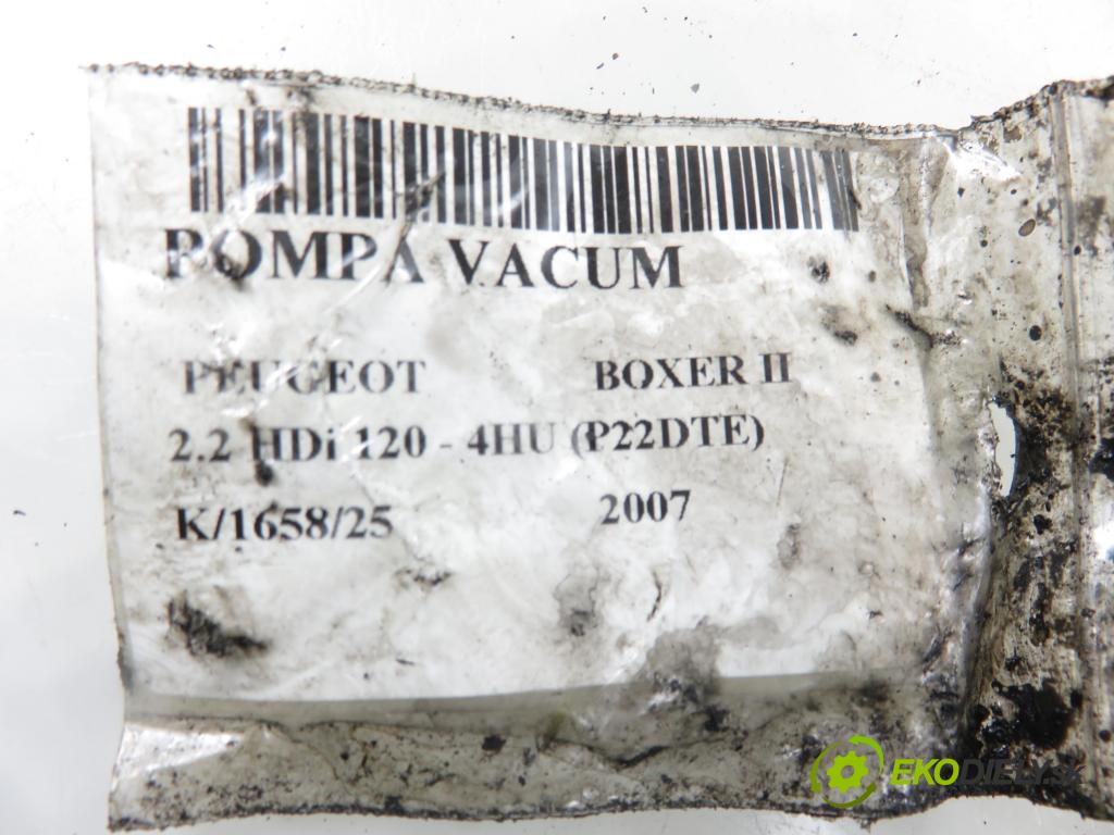 PEUGEOT BOXER Skrzynia FURGON 2007 88,00 2.2 HDi 120 - 4HU (P22DTE) 2198,00 Pumpa vákuová 