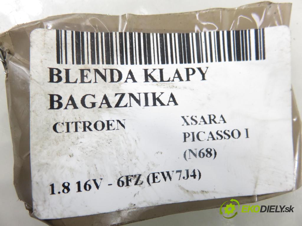 CITROEN XSARA PICASSO (N68) MINIVAN 2000 85,00 1.8 16V - 6FZ (EW7J4) 1749,00 zadní část - čelo dveří kufr 9635595877