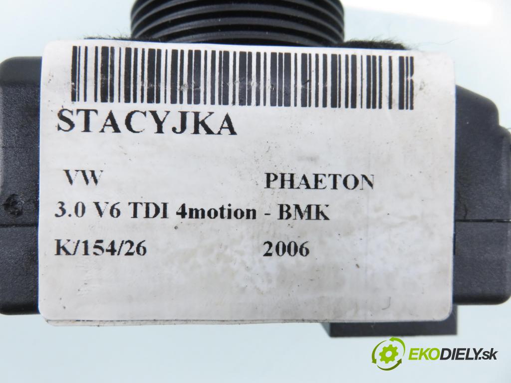 VW PHAETON (3D1, 3D2, 3D3, 3D4, 3D6, 3D7, 3D8, 3D9) SEDAN 2006 165,00 3.0 TDI 2967,00 spinačka 3D0905865E (Spínacia skrinka)