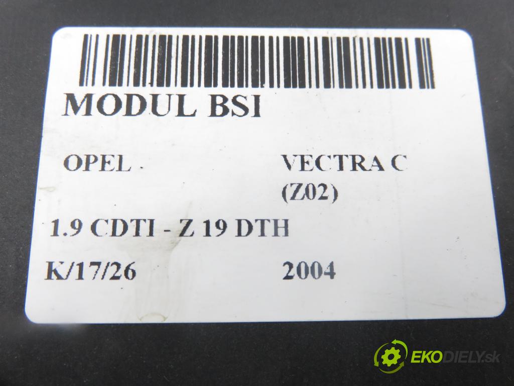 OPEL VECTRA C (Z02) KOMBI 2004 110,00 1.9 CDTI - Z 19 DTH 1910,00 MODUL BSI 13189923ET