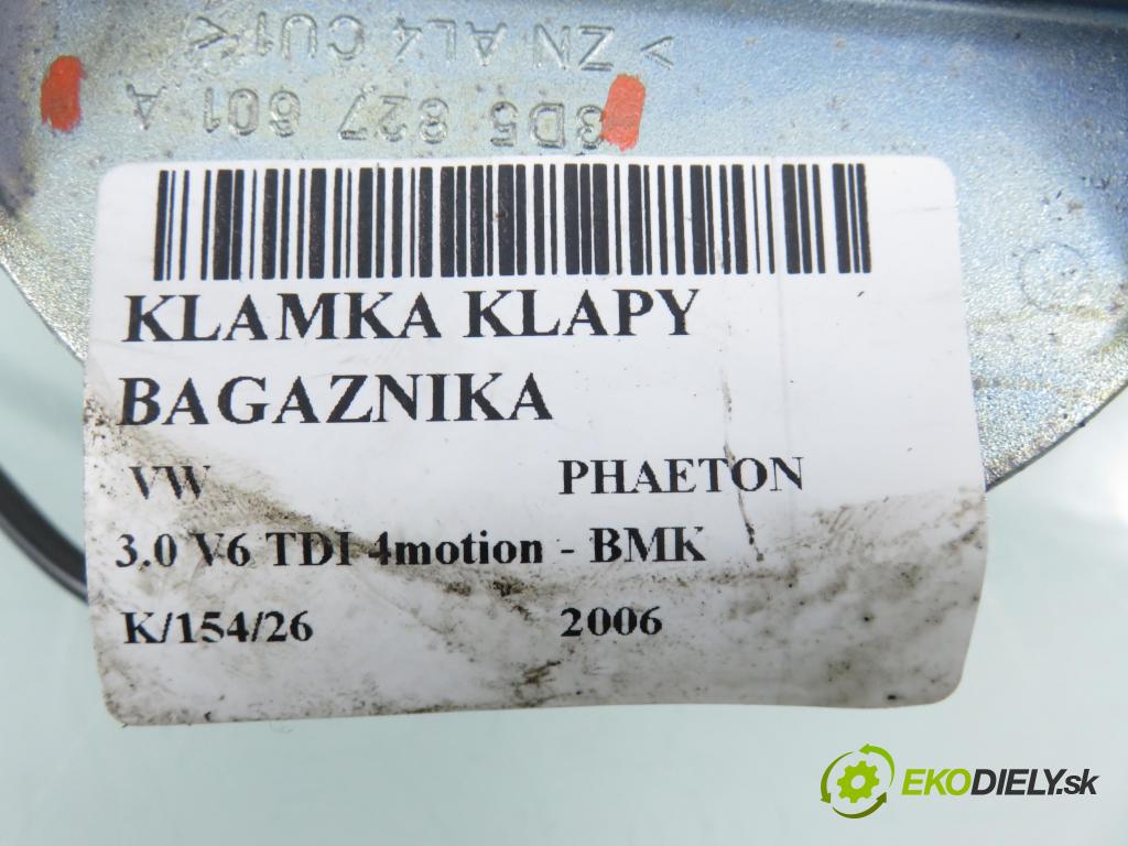 VW PHAETON (3D1, 3D2, 3D3, 3D4, 3D6, 3D7, 3D8, 3D9) SEDAN 2006 165,00 3.0 TDI 2967,00 klika dveří kufr 3D5827601A
