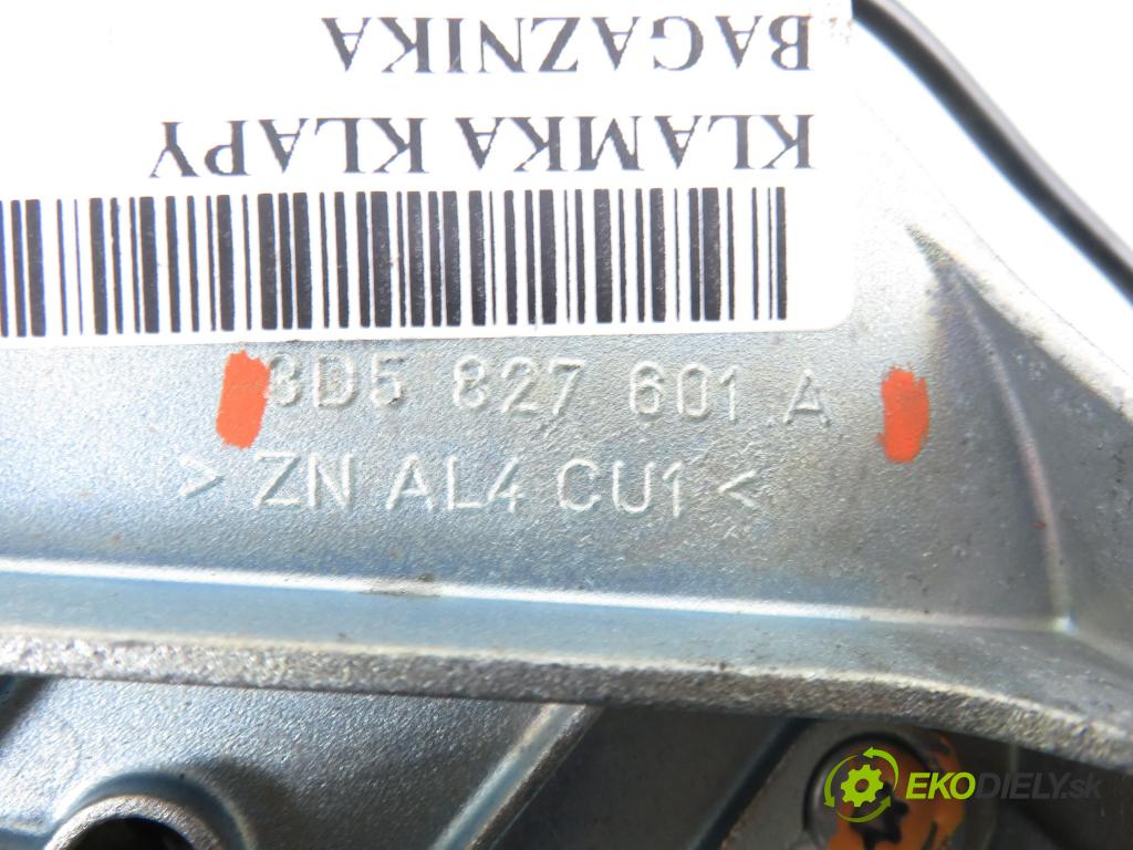 VW PHAETON (3D1, 3D2, 3D3, 3D4, 3D6, 3D7, 3D8, 3D9) SEDAN 2006 165,00 3.0 TDI 2967,00 klika dveří kufr 3D5827601A