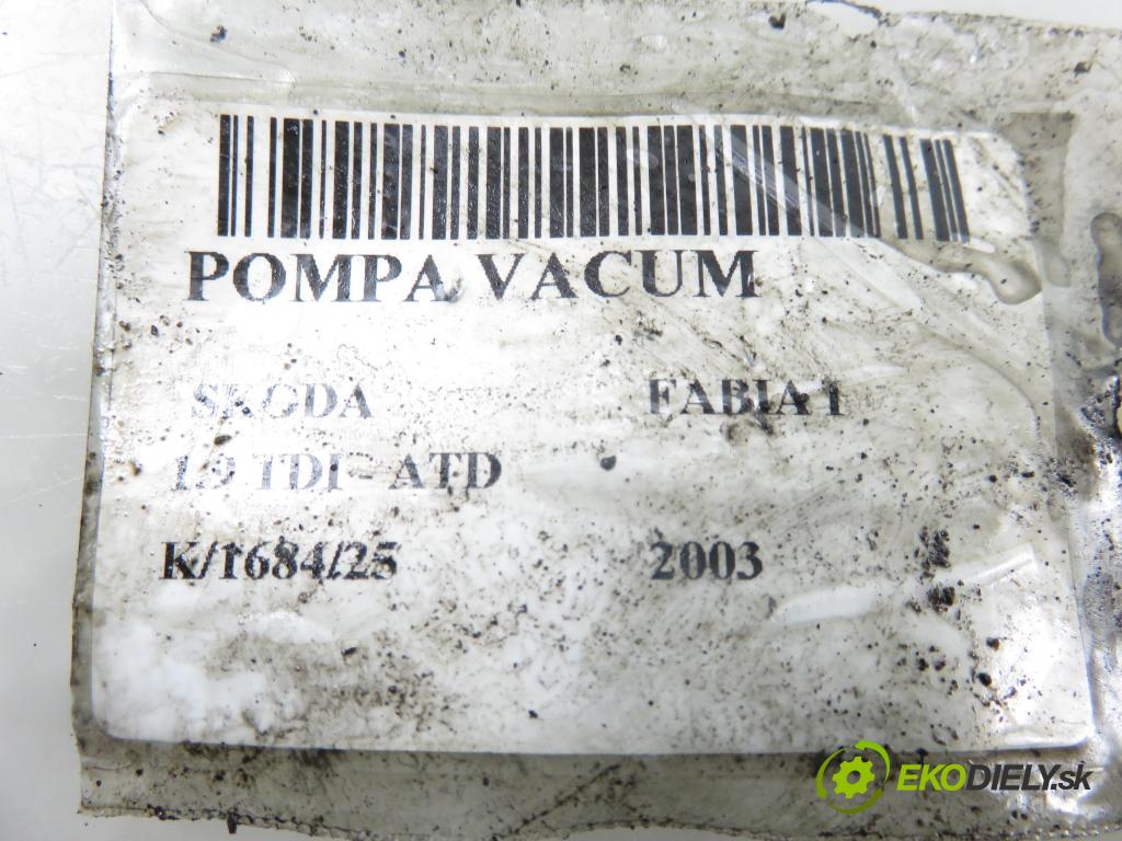 SKODA FABIA I (6Y2) HB 2003 74,00 1.9 TDI PD 100 - ATD 1896,00 pumpa vakuová 038145209E