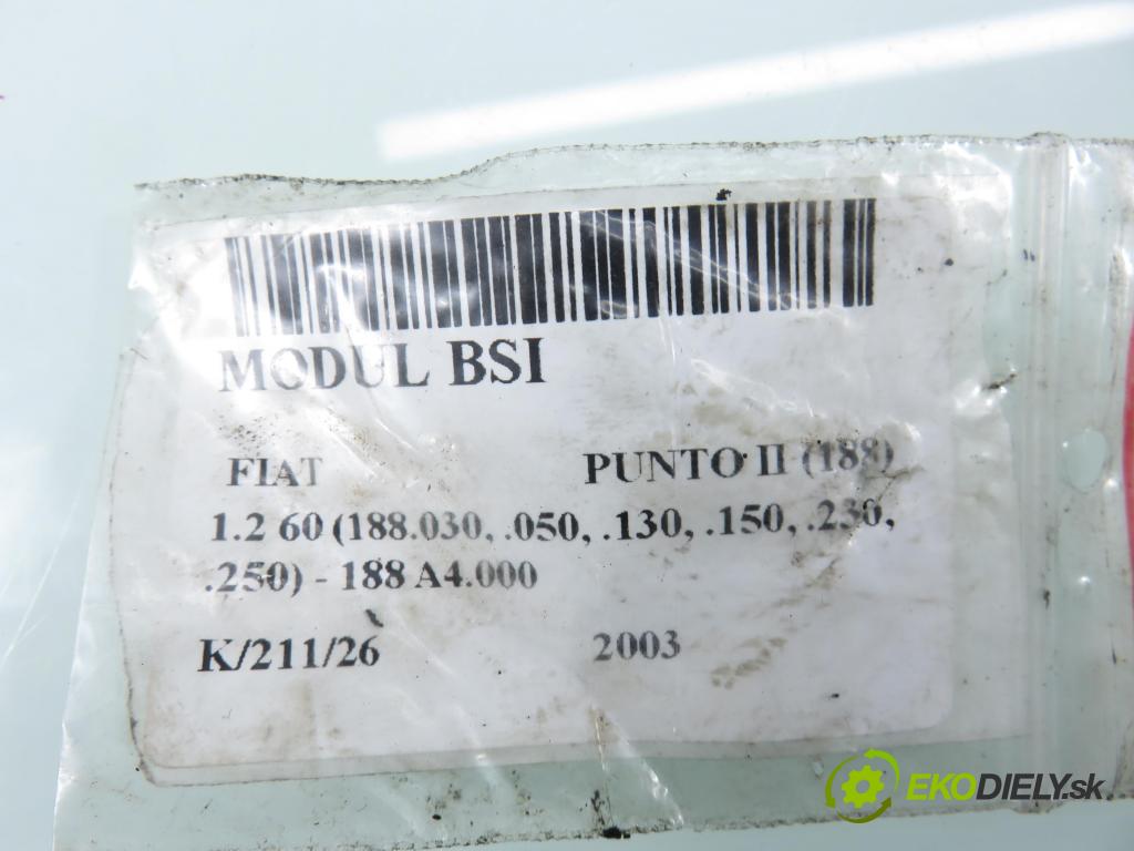 FIAT PUNTO (188_) HB 2003 44,00 1.2 60 - 188 A4.000 1242,00 MODUL BSI 51735169