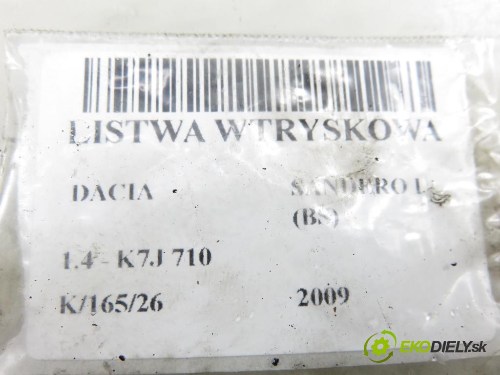 DACIA SANDERO HB 2009 55,00 1.4 - K7J 710 1390,00 Lišta vstrekovacia 0280158034 ; 8200494284A (Vstrekovacia lišta)