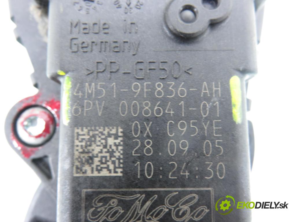 FORD FOCUS II (DA_, HCP) HB 2006 59,00 1.4 - ASDA 1388,00 Potenciometer plynu 4M519F836AH ; 6PV00864101 (Potenciometer plynového pedálu)