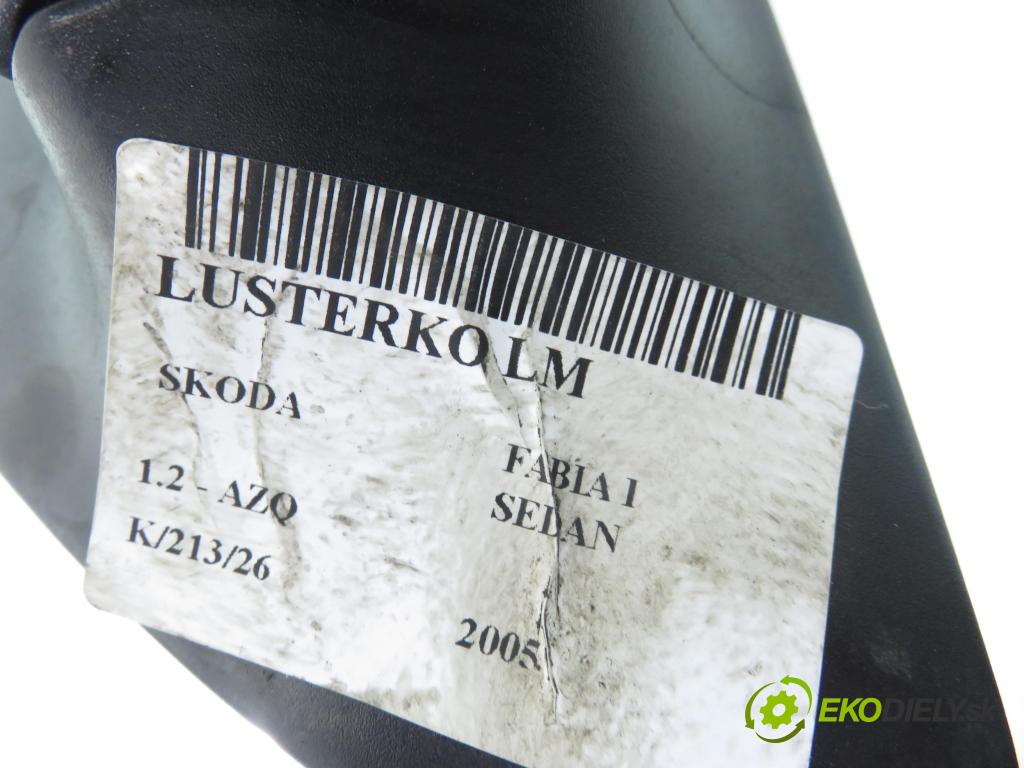 SKODA FABIA I SEDAN (6Y3) SEDAN 2005 47,00 1.2 12V 64 - BME 1198,00 Spätné zrkadlo LE