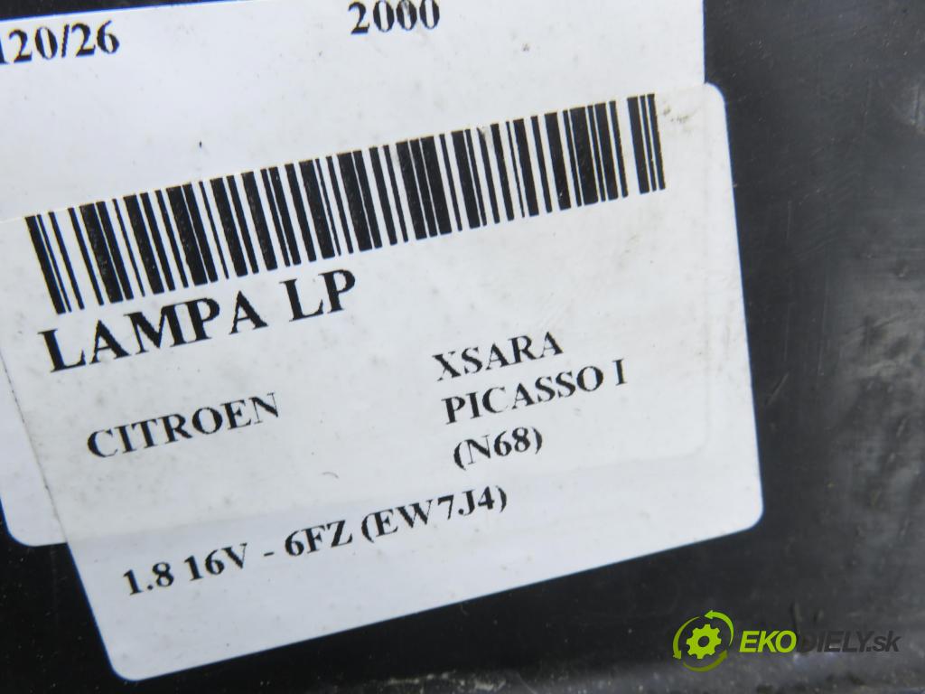 CITROEN XSARA PICASSO (N68) MINIVAN 2000 85,00 1.8 16V - 6FZ (EW7J4) 1749,00 světlo LP