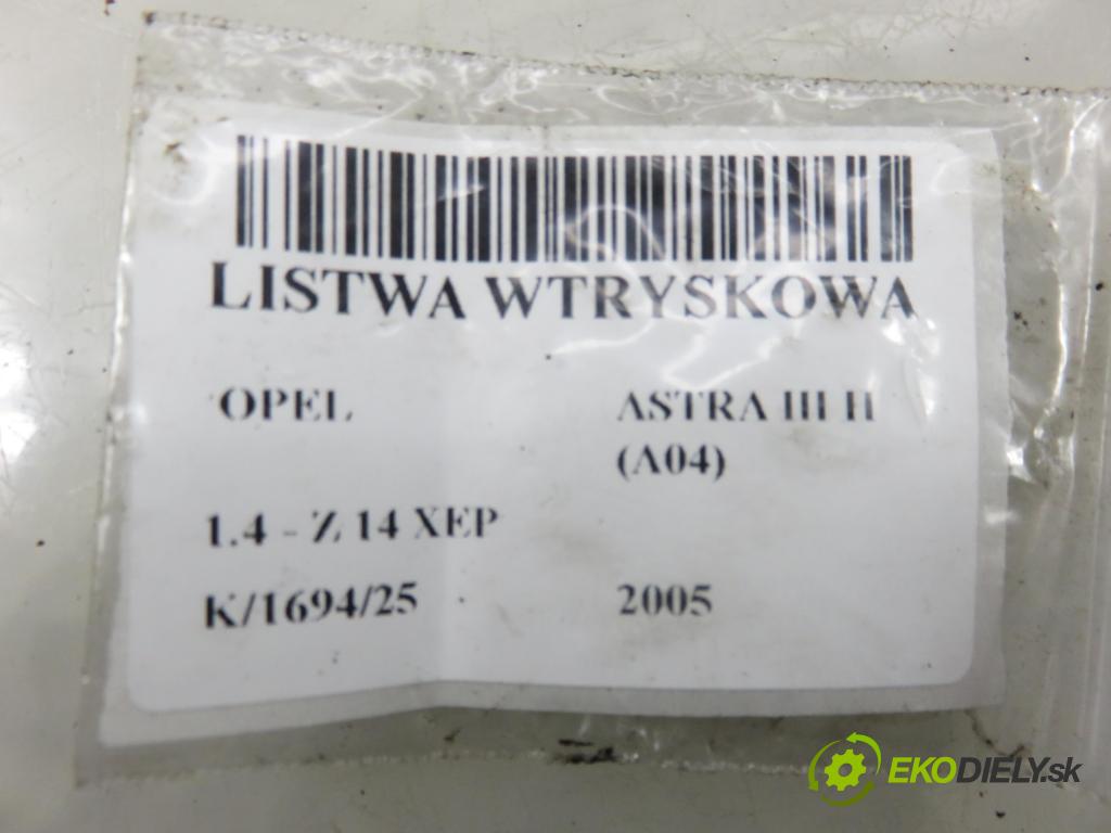 OPEL ASTRA H (A04) HB 2005 66,00 1.4 - Z 14 XEP 1364,00 Lišta vstrekovacia 0280158501 ; 0280151208 (Vstrekovacia lišta)