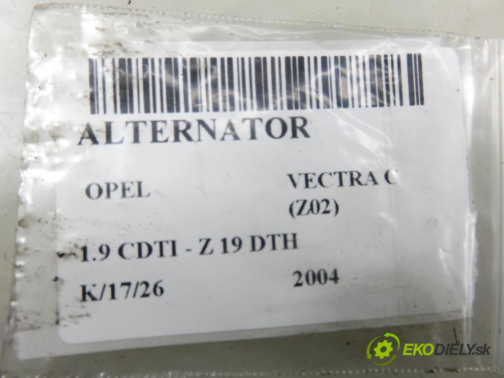 OPEL VECTRA C (Z02) KOMBI 2004 110,00 1.9 CDTI - Z 19 DTH 1910,00 Alternátor  (Alternátor)