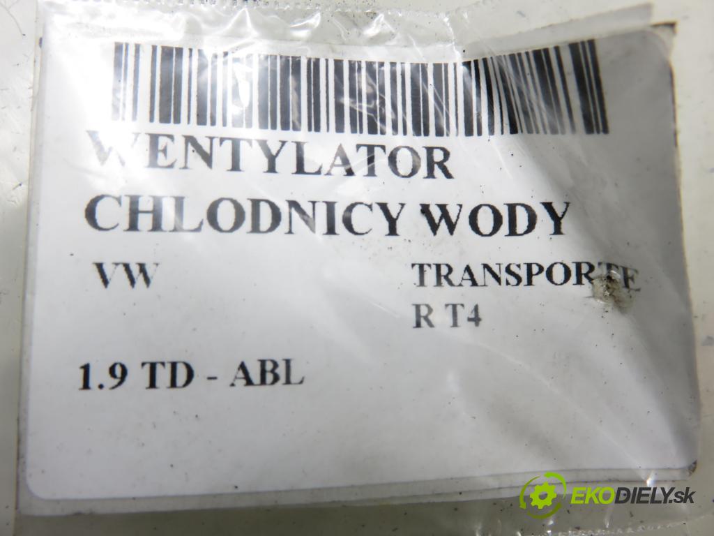VW TRANSPORTER IV Skrzynia (70XA) FURGON 1996 50,00 1.9 TD 68 - ABL 1896,00 ventilátor chladič vody 701121207B