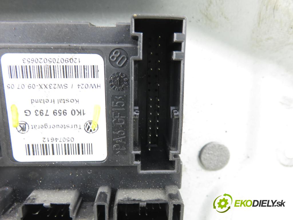 VW TOURAN (1T1, 1T2) MINIVAN 2005 103,00 2.0 TDI 16V 140 - BKD 1968,00 mechanismus oken 1K0959793K ; 1T0959701B