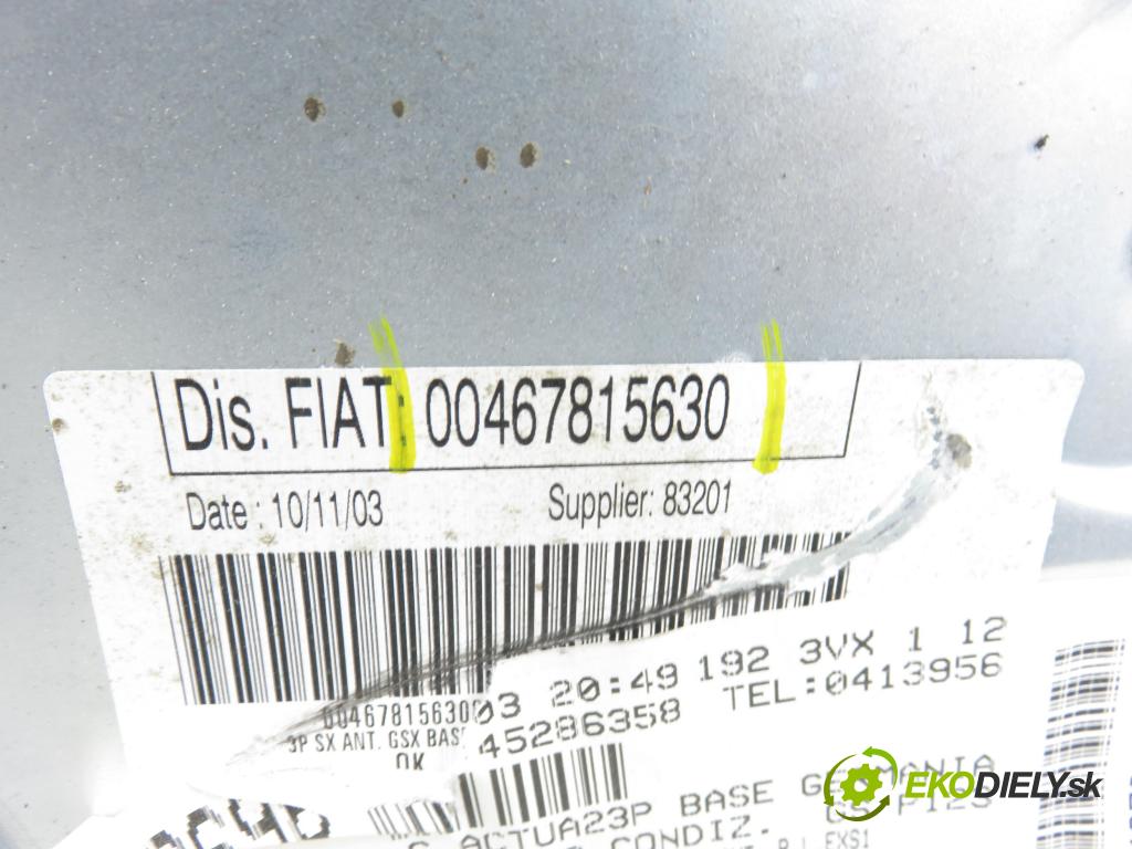FIAT STILO (192_) HB 2004 76,00 1.6 16V 103 - 182 B6.000 1596,00 Mechanizmus okien 00467815630 ; 50002603 ; 9030192