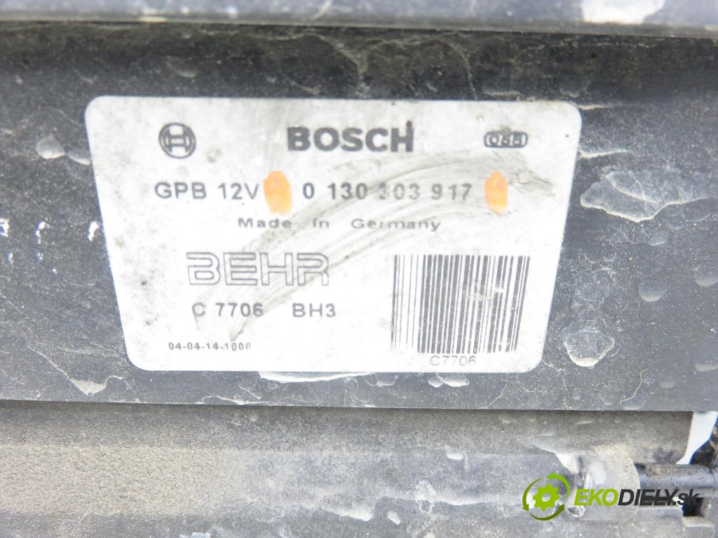 VW TRANSPORTER V Skrzynia (7HA, 7HH, 7EA, 7EH) FURGON 2004 77,00 1.9 TDI PD 105 - AXB 1896,00 ventilátor chladič PODNEBÍ / VODA 0130303917 ; 7H012120BN ; 7H0121207F