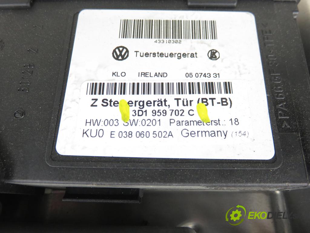 VW PHAETON (3D1, 3D2, 3D3, 3D4, 3D6, 3D7, 3D8, 3D9) SEDAN 2006 165,00 3.0 TDI 2967,00 mechanismus oken PPE 038060068F ; 3D1959702C ; 3D4837756AC