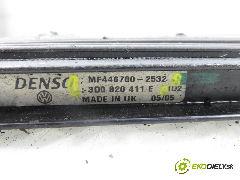 VW PHAETON (3D1, 3D2, 3D3, 3D4, 3D6, 3D7, 3D8, 3D9) SEDAN 2006 165,00 3.0 TDI 2967,00 chladič klimatizace 3D0820411E ; MF4467002532 (Chladič klimatizace)