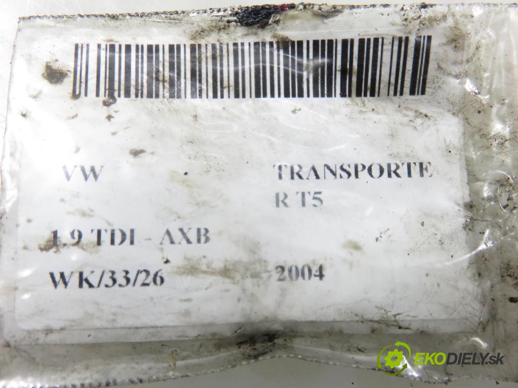 VW TRANSPORTER V Skrzynia (7HA, 7HH, 7EA, 7EH) FURGON 2004 77,00 1.9 TDI PD 105 - AXB 1896,00 Vstrekovač 038130073AG ; 0414720215 (Vstrekovač paliva)