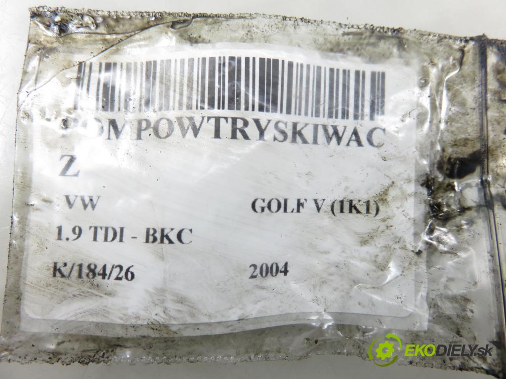 VW GOLF V (1K1) HB 2004 77,00 1.9 TDI PD 105 - BKC 1896,00 Vstrekovač 038130073AG ; 0414720215 (Vstrekovač paliva)