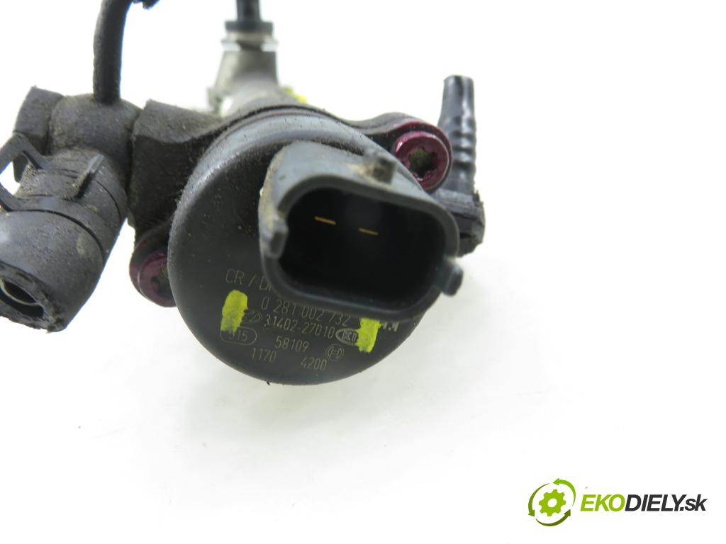 HYUNDAI TUCSON (JM) SUV 2006 83,00 2.0 CRDi 4WD 113 - D4EA 1991,00 Lišta vstrekovacia 0281002732 ; 0445214075 ; 3140027001 (Vstrekovacia lišta)